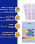 UV Detection Stickers for Sunscreen Reapply Reminder, Suitable for Kids & Adults, 40 Sticker Patches, Sun Cream Detection by Alevial