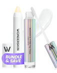 Wonderskin Top Gloss Clear Shine and Wonder Blading Lip Scrub Set