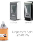 GOJO Luxury Foam Antibacterial Handwash, Fresh Fruit Fragrance, 2000 mL Foam Hand Soap Refill FMX-20 Push-Style Dispenser (Pack of 2) - 5262-02