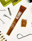 Blume Tri-Peptide Toffee Soft Brown Tinted Lip Balm - Superbalm Lip Moisturizer with Shea Butter and Squalane to Deeply Hydrate & Heal Dry, Cracked Lips - Cruelty Free & Vegan Lip Plumper (0.4 Fl Oz)
