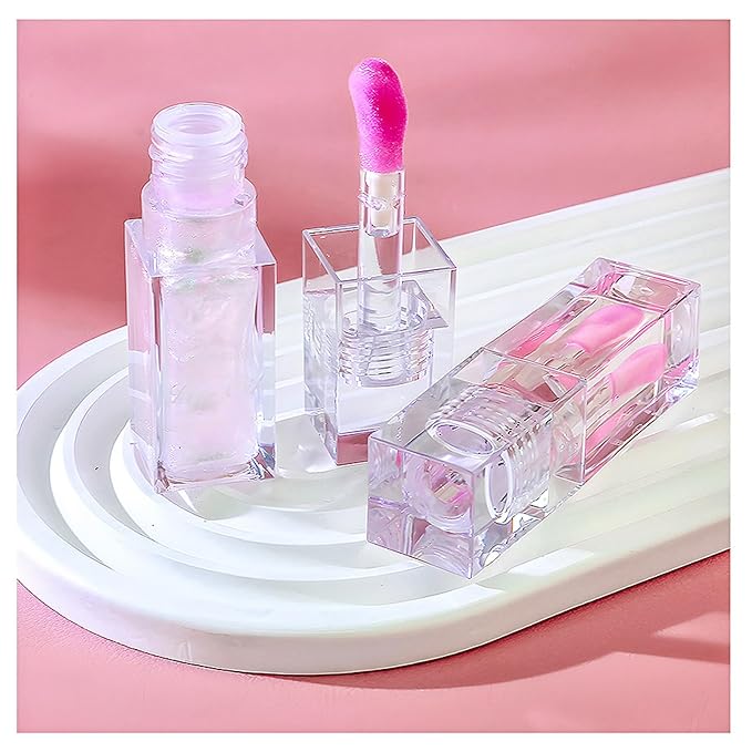 Color Changing Lip Oil,Clear to Pink Magic Big Lip