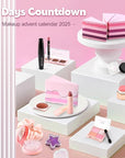 Color Nymph Makeup Advent Calendar 2025, 24 Days Advent Calendar Mystery Box for Christmas, Makeup Gift Sets - Xmas Beauty Countdown Calendar Full Makeup Kits for Teens Girls Kids #Pink