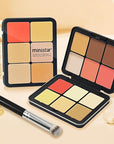 12 Colors Cream [Blush Contour Concealer Highlighter] Makeup Palette for Cheeks - All in One Makeup Palette Kit with Brush, Long Wearing Waterproof Blendable Face Make Up Pallete (#05)