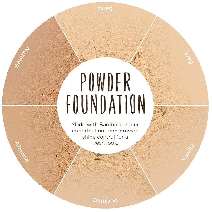 Burt's Bees 100% Natural Origin Mattifying Powder Foundation, Sand, 0.3 Ounce, Packaging May Vary