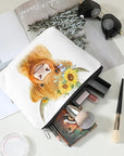 Western cosmetic bag highland cow