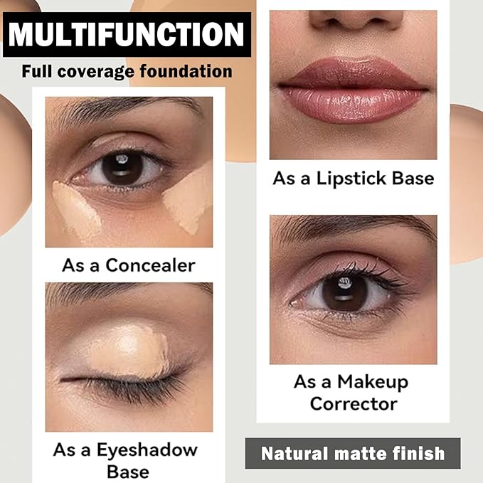 Concealer Full Coverage Foundation for Mature Skin,Oil Control