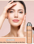 Flawless AirBrush Foundation High Coverage Foundation Smooth Creamy Matte Spray Foundation Makeup Kit For Mature Skin With Natural Nude Finish #Nude