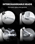 Household Cleaning Brush - Electric Scrubbing Brush - Home, Kitchen & Bathroom - Removes Mould & Cleans Grout (Washing-Up System)