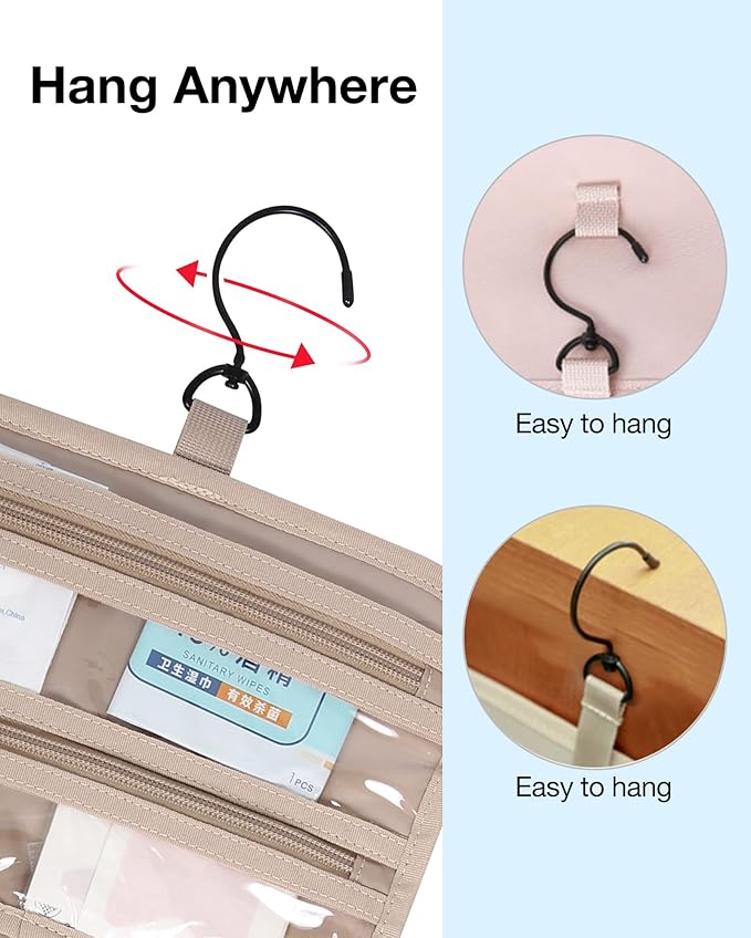 Bagsmart toiletry bag hanging travel