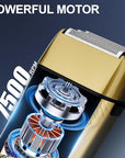 Electric Shavers for Men,Waterproof Powerful Motor Electric Razor,Head Shavers for Bald Men,Triple Foil Beard Trimmer,Barber Supplies LED Displays & USB Charging Shaver, Gifts