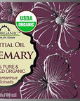 US Organic 100% Pure Rosemary Essential Oil, USDA Certified Organic 100% Pure, Steam Distilled, for Hair Growth, Scalp, Face, Skin, and Aromatherapy (Size Variations Available) (30 ml)