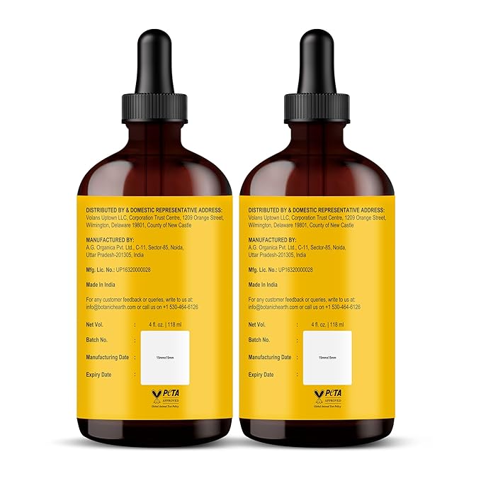 Botanic Hearth 100% Pure Batana Oil For Hair Growth | Infused with Batana Kemel Oil | Hair Oil Repairs Dry Damaged Hair, Strengthening, Healthier - Hair Tonic, 4.0 fl oz (pack of 2)