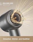 Dreame Glory Mix High-Speed Hair Dryer, Dual Voltage, 3 Magnetic Nozzles, Perfume Infusion, Customized Fragrant Drying, NTC Control, 300M Negative lons, 110,000RPM Motor, 336g Lightweight, Black