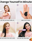 Temporary Black Hair Color Wax for Kids, Washable Colored Hair Styling Mud, Women Men Style Dye for Girls Boys Teens, Instant Hair Coloring Gel Cream for DIY Cosplay Halloween Children's Day