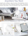 Vanity Makeup Mirror with Stand, 1X/15X Magnification Double Sided 360 Degree Swivel, Portable Table Desk Counter top Magnifying Mirror, Tabletop Bathroom Shaving Mirror, 6.25 Inch