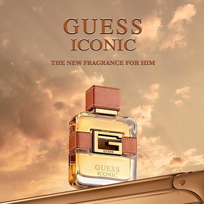 GUESS Iconic For Men Eau de Parfum Perfume Spray, Cologne For Men 3.4 Fl. Oz.