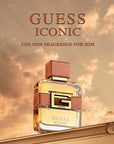 GUESS Iconic For Men Eau de Parfum Perfume Spray, Cologne For Men 1.7 Fl. Oz.