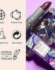 Winky Lux Glimmer Balm, pH Lip Balm, Color Changing Lipstick and Tinted, Vegan & Cruelty Free Lip Balm, Hydrate & Plump, Purple Mauve Lipstick, Aurora
