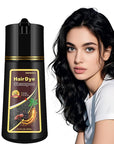 Fvquhvo Black Hair Dye Shampoo 3 in 1, Hair Color Shampoo for Women Men, Covers Gray in Minutes, Instant Black Hair Shampoo, Champu Para Canas, Easy to Use 16.90 Fl Oz