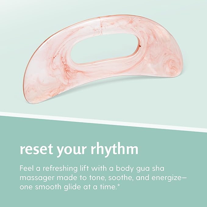 Large Body Gua Sha Tool for Lymphatic Drainage, Cellulite, Sculpting and Sore Muscles, Grip-Friendly Massager with Smooth Resin & Ergonomic Design for Jawline, Neck, Thighs and Stomach by M3 Naturals