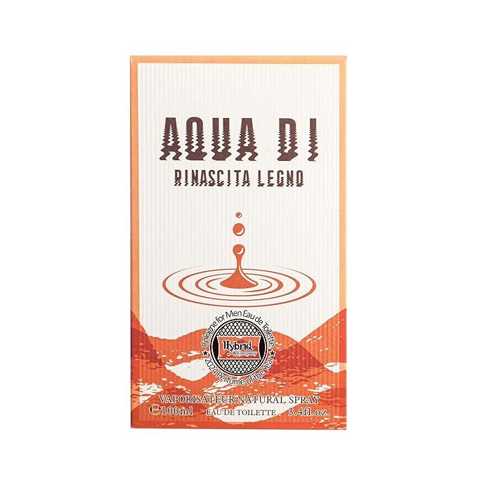 Hybrid & Company Aqua Di Rinascita Lecno For Men Eau De Parfum Vaporisateur Natural Spray 3.4 Fl Oz
