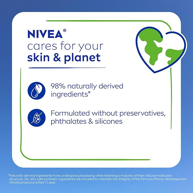 NIVEA Shimmer Lip Care, Shimmer Lip Balm with Shea Butter, Nourishing Oils and Vitamin C & E, 3-in-1 Moisture, Repair (for Dry Lips) and Shimmer, 0.17 Oz Stick