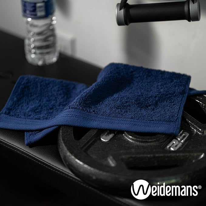 100% Cotton Washcloths Set 13” x 13” | Dark Grey Towels | Set of 12 Ultra Soft and Highly Absorbent Washcloths Sets for Bathroom, Gym, Hotel, Spa | Machine Washable Face Towel