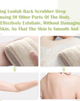 Natural Loofah Sponge Back Scrubber for Bath Shower, Exfoliating Body Scrubber, Shower Loofah Scrubber for Men and Women, Bath Sponge, Body Scrub, to Clean Your Body Deeply, Invigorate Your Skin