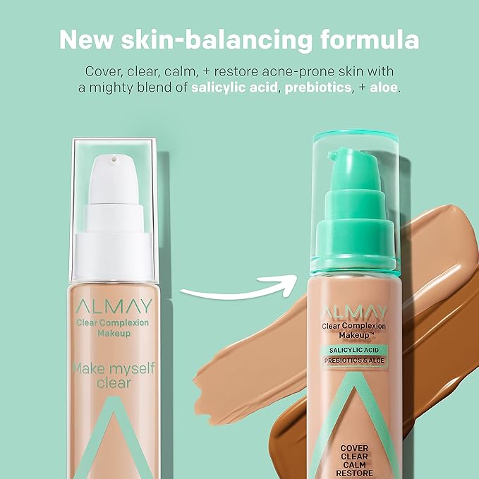Almay Clear Complexion Acne Foundation Makeup with Salicylic fl oz.