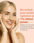 2X BIGGER 2OZ, Go Radiance 1% Retinol Serum for Face, Dark Spot Remover for Face, Anti Aging Serum, Pure Retinol for Face, Retinol Cream for face w/Aloe Vera, Rosemary, Calendula Extract, Made in USA