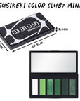 Green Eyeshadow Palette with Mirror Lime Forest Emerald Tones Matte Shimmer 6 Colors Mini Eye Shadow Pallet Travel Size Highly Pigmented for Goth Fairy Joker Wicked Halloween Parties Makeup