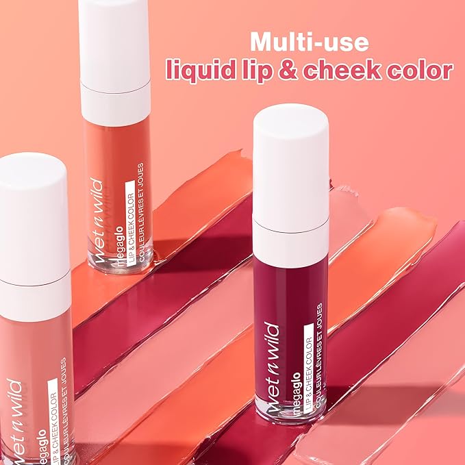 wet n wild Mega Glo Lip & Cheek Color, Creamy Berry Stain, Buildable Multi-Use Soft Matte Finish, Vegan & Cruelty-Free - Berry True