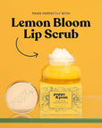 Poppy & Pout Lemon Bloom Jumbo Lip Balm | All Natural Lip Balms & Moisturizers | Hydrates with Beeswax, Vitamin E, Organic Coconut Oil | Cruelty-Free | Lip Balm in Recyclable Cardboard Tube