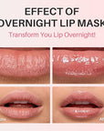 Lip Mask, Hydrating Overnight Lip Sleeping Mask, Lip Moisturizer for Dry Cracked Lips Care, Dual-Color Korean Lips Balm for Nourishing and Softening Lips, Minimizes Fine Lines - Grape
