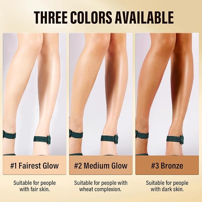 Legs Makeup Waterproof with Brush, No Transfer Body Concealer, Coverage for Vein, Scar, Tattoo for All Skin Tones, 100ML (MEDIUM GLOW)