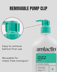 AmLactin Calm & Renew Lotion, 14.1 oz - Therapeutic Body and Face Moisturizer for Sensitive Skin - Exfoliator and Body Lotion for Dry Skin with Lactic Acid AHA and Soothing Ginger Root