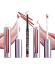 Runway Rogue LuxGloss Kit with 2 Moisturizing Shimmer Lip Gloss Tubes (‘Strike a Pose’ and ‘Fashion Week’) and 1 Matte Lip Liner Pencil (‘Work It Babe’)