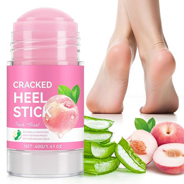 Urea Cream Stick 60% plus Salicylic Acid 2%, Maximum Strength Urea Foot Cream for Dry Cracked Feet, Knees, Elbows, Hands, Exfoliating Dead Skin, Softening Skin (1 PC Peach Scent, 40G)