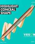 NYX PROFESSIONAL MAKEUP Wonder Pencil, Multi-Use Micro Highlighter & Concealer Stick - Deep (Pack of 2)