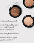 LAURA GELLER NEW YORK Award-Winning Baked Balance-n-Brighten To Go Travel Size Color Correcting Powder Foundation - Golden Medium - Buildable Light to Medium Coverage - Demi-Matte Natural