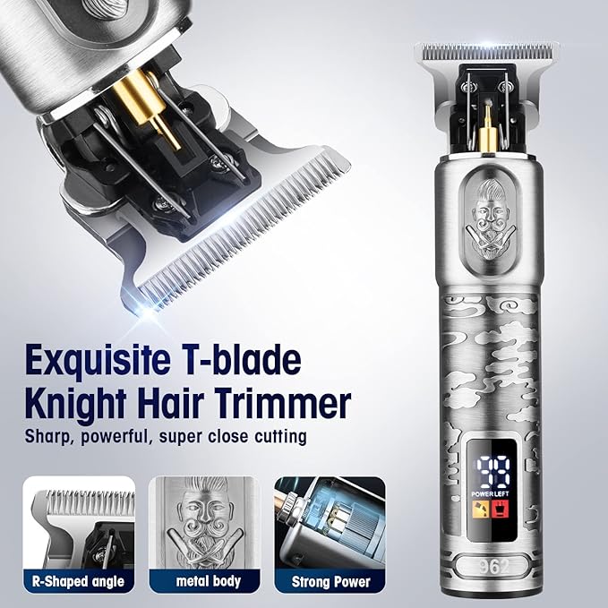 Suttik Foil Shavers for Men Electric Razor, Clippers and Trimmer for Men with LED Display, Waterproof