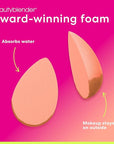 beautyblender® Papaya Blender, Makeup Sponge, Orange, Vegan, Cruelty Free, Drop Shape, 1 in pack