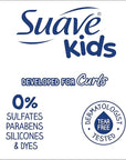 Suave Kids Natural Sweet Almond Honey Curl Defining Cream, No Parabens, No Dyes, 12 Fl Oz(Pack of 4)