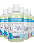 Ginger Lily Farms Botanicals Nourishing Body Wash, Island Tranquility, 100% Vegan & Cruelty-Free, Green Tea & Lemongrass Scent, 12 Fl Oz (Pack of 6)
