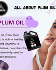 Naturevibe Botanicals Plum Oil 32 Ounces | 100% Pure and Natural | Great for Skin Care and Hair Care