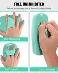 Zinc Infused Silicone Body Scrubber for Shower,Food-Grade Handheld Cleansing Skin Brush, Gentle Exfoliating and Lather Well - Green