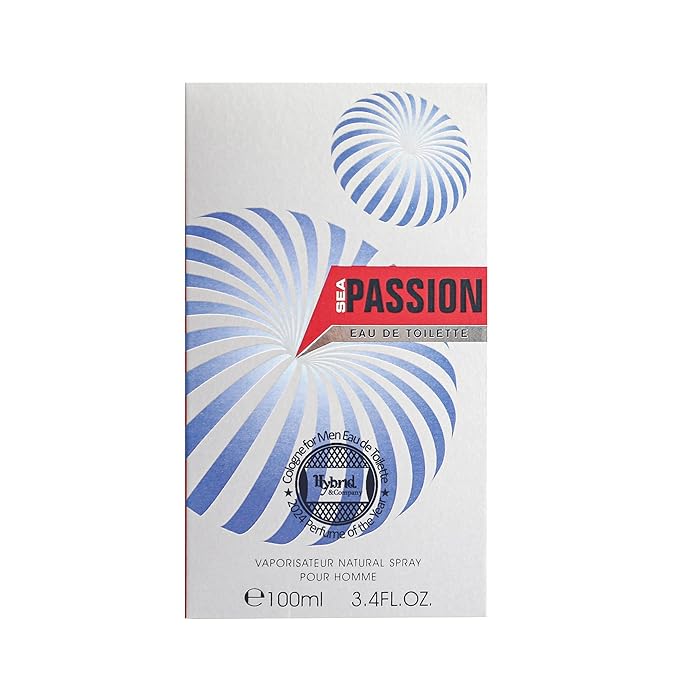 Hybrid & Company Sea Passion Pour Homme For Men Eau De Parfum Vaporisateur Natural Spray 3.4 Fl Oz