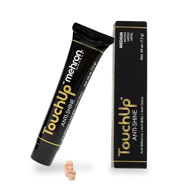 Mehron Makeup TouchUp Anti-Shine Gel | Matte Primer (Medium Tint)