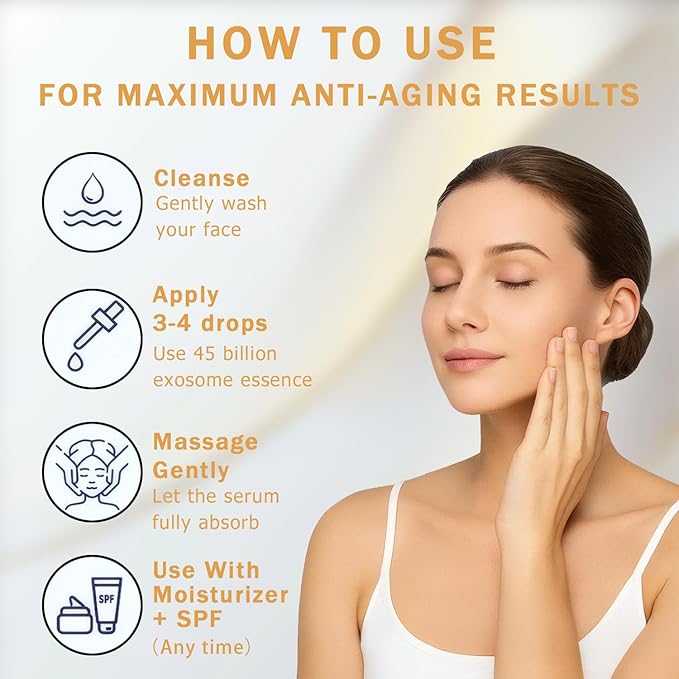 Japan's New Exosome Revolution Deeper Absorption Premium PUA Exosome Firmer Radiant Skin, at-Home Treatment with Collagen Peptides Hyaluronic Acid