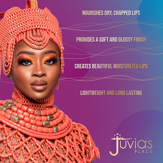 Juvia's Place The Nubian Nourishing Lip Balm | Peppermint – Moisturizing Lip Chap, Long-Lasting Hydration with Baobab, Manketti, Sunflower and Jojoba Oils, Vegan & Cruelty-Free - 0.6oz